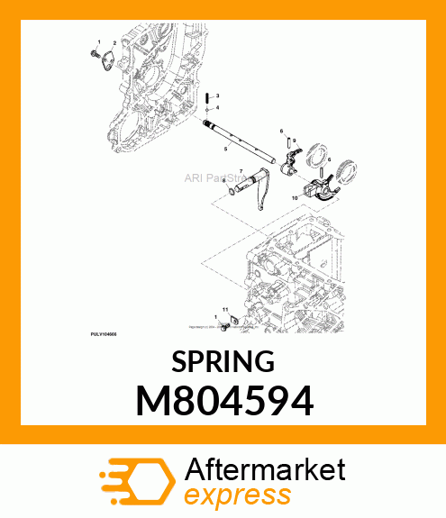 SPRING, FORK LOCK M804594