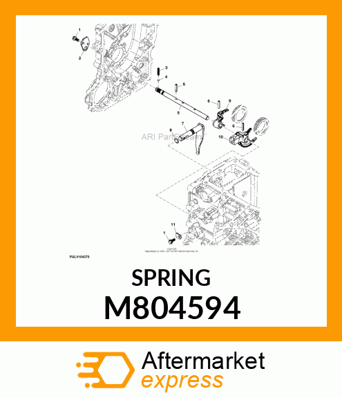 SPRING, FORK LOCK M804594