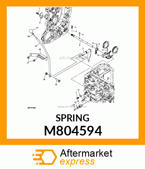 SPRING, FORK LOCK M804594