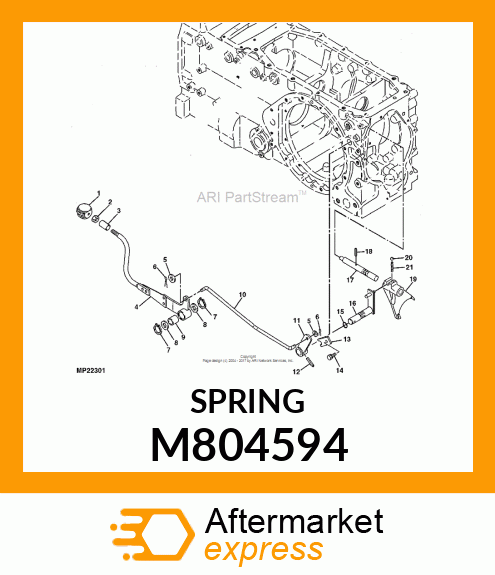 SPRING, FORK LOCK M804594