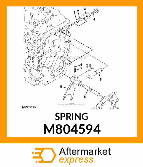 SPRING, FORK LOCK M804594