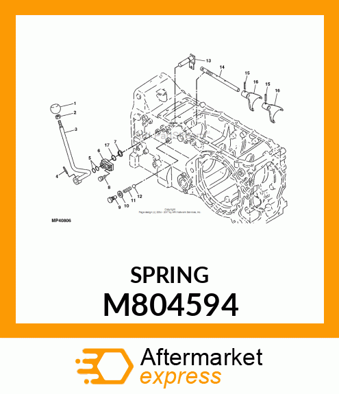 SPRING, FORK LOCK M804594