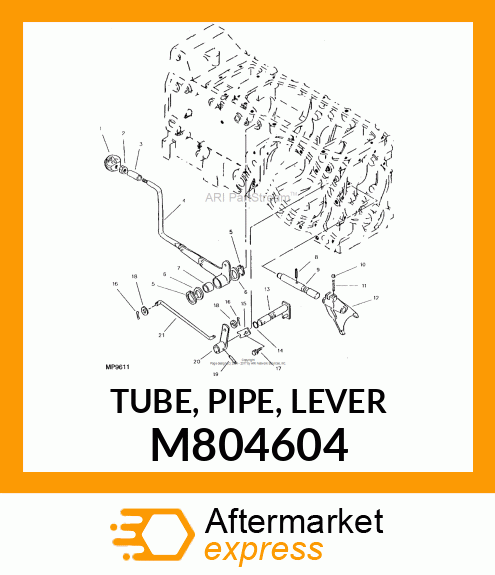 TUBE, PIPE, LEVER M804604