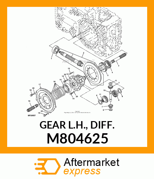 GEAR L.H., DIFF. M804625