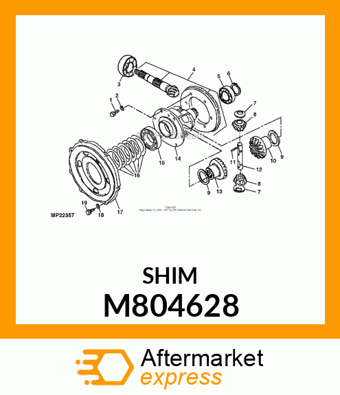 WASHER, LINER, SIDE GEAR M804628