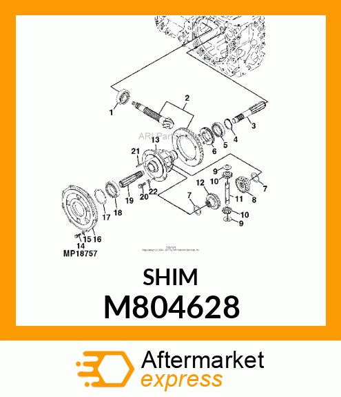 WASHER, LINER, SIDE GEAR M804628