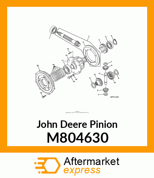 PINION, DIFF. M804630