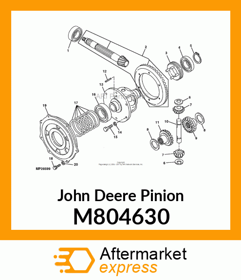 PINION, DIFF. M804630