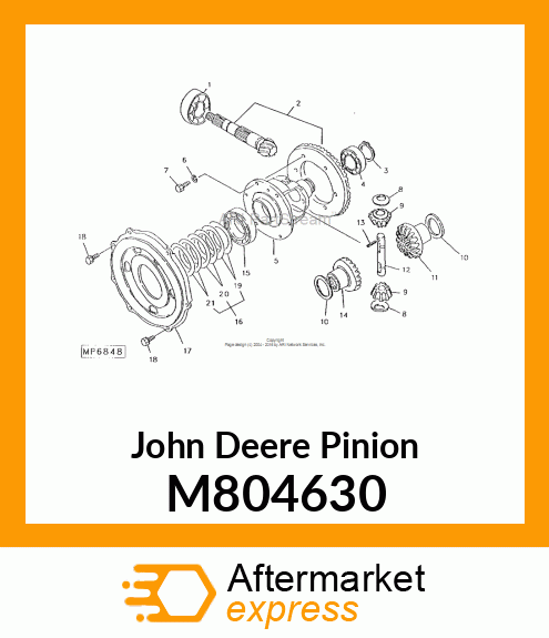 PINION, DIFF. M804630