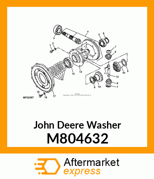 WASHER, DIFF. PINION M804632