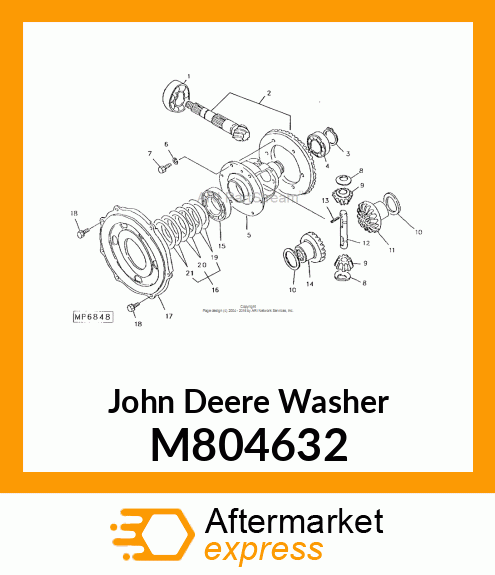 WASHER, DIFF. PINION M804632