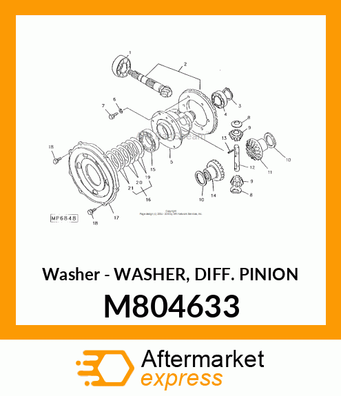 Washer Diff Pinion M804633