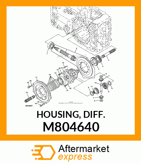 HOUSING, DIFF. M804640