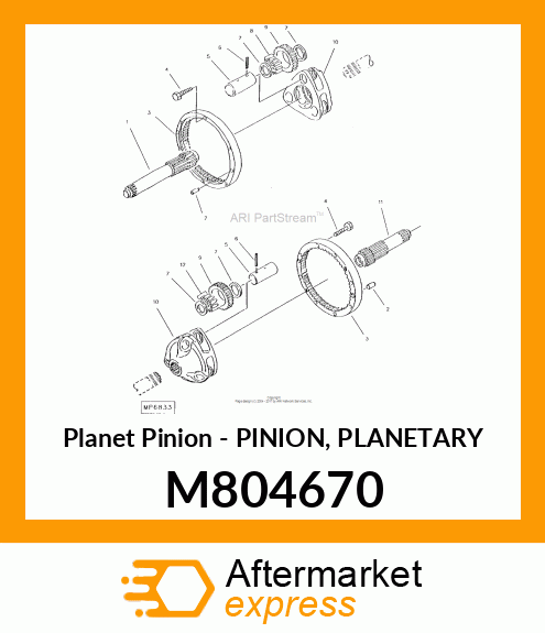 Pinion Planetary M804670