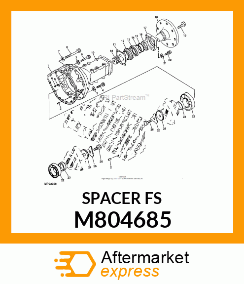 WASHER, SPACER, REAR SHAFT M804685