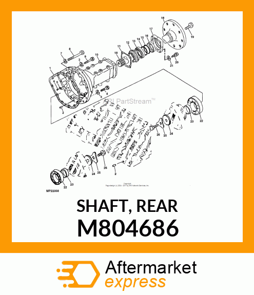 SHAFT, REAR M804686