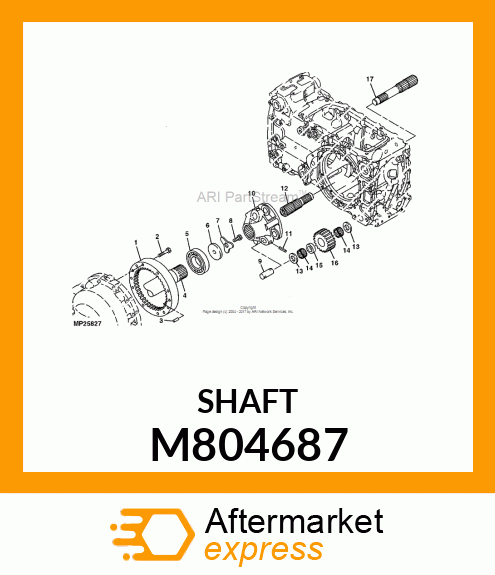 SHAFT, REAR M804687