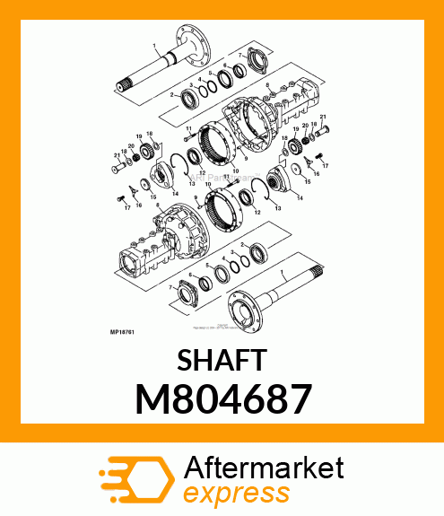 SHAFT, REAR M804687