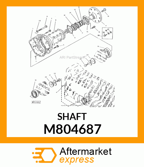 SHAFT, REAR M804687