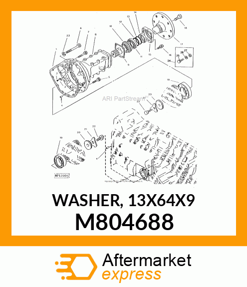 WASHER, 13X64X9 M804688