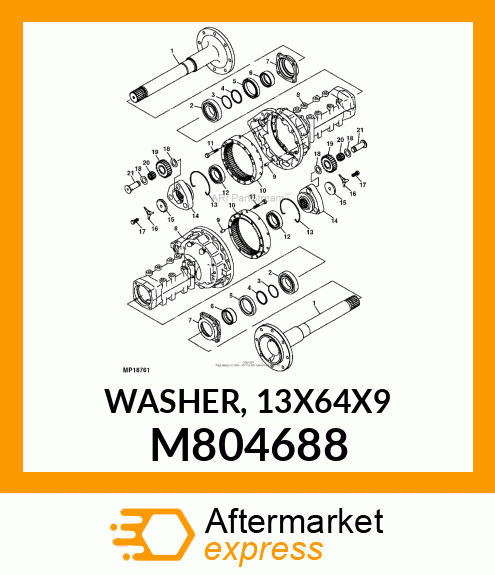 WASHER, 13X64X9 M804688