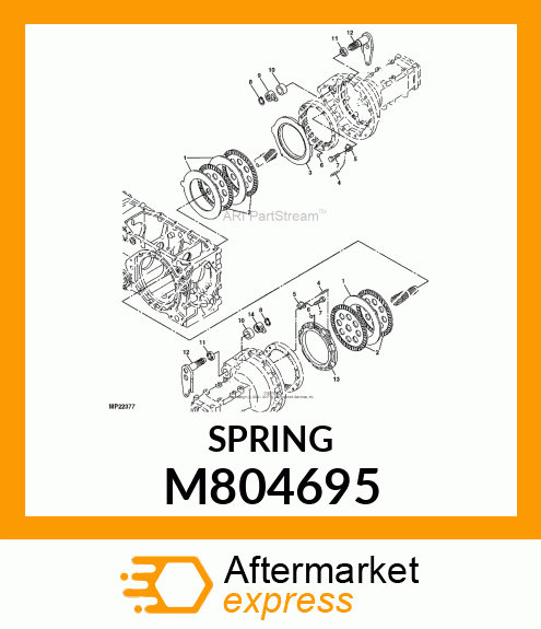 EXTENSION SPRING, SPRING, ACTUATOR M804695