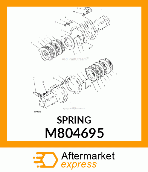 EXTENSION SPRING, SPRING, ACTUATOR M804695