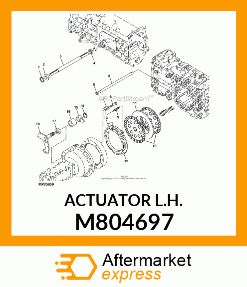 ACTUATOR, ACTUATOR L.H. M804697