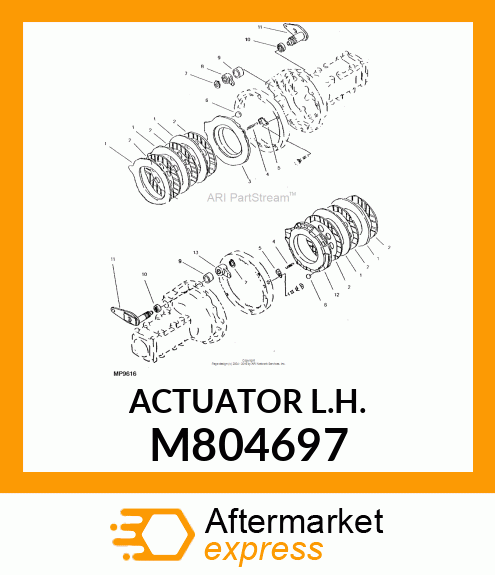 ACTUATOR, ACTUATOR L.H. M804697