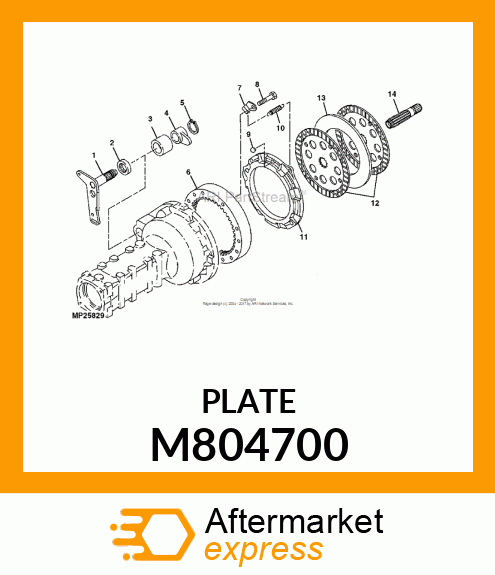 PLATE, PLATE, 3.2 M804700