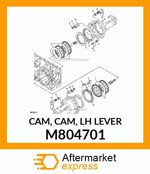 CAM, CAM, LH LEVER M804701