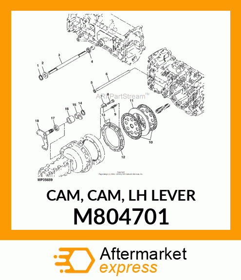 CAM, CAM, LH LEVER M804701