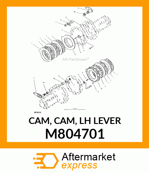 CAM, CAM, LH LEVER M804701