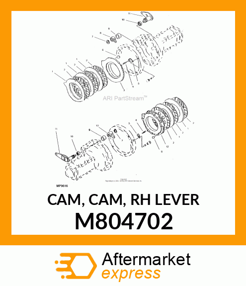 CAM, CAM, RH LEVER M804702