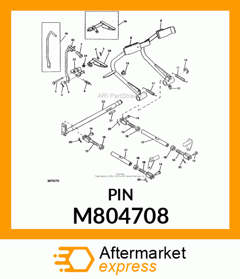 LIN, FLAT HEAD 10X70 M804708