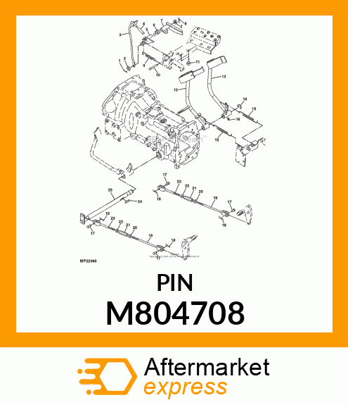 LIN, FLAT HEAD 10X70 M804708