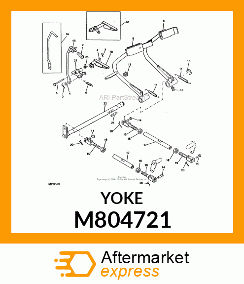 YOKE, ROD, WELDED LH SCREW M804721