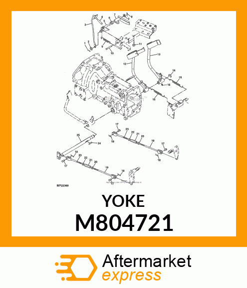 YOKE, ROD, WELDED LH SCREW M804721