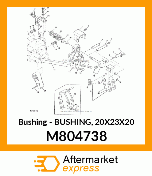 Bushing 20X23X20 M804738