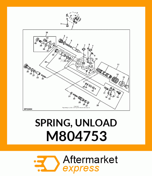 SPRING, UNLOAD M804753