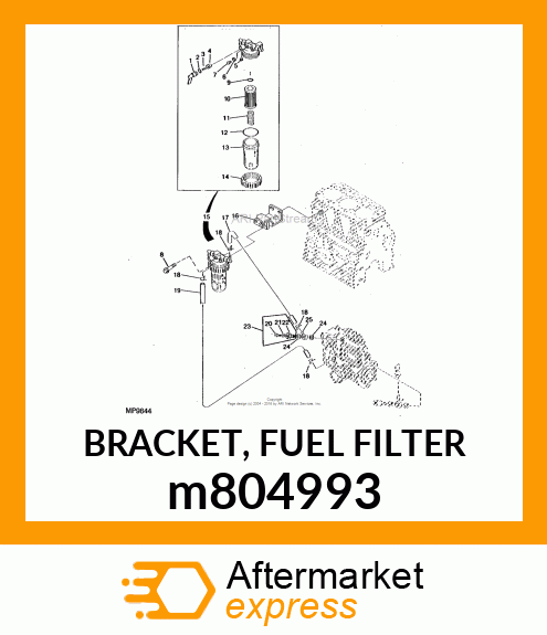 BRACKET, FUEL FILTER m804993