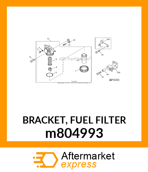 BRACKET, FUEL FILTER m804993