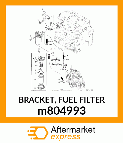 BRACKET, FUEL FILTER m804993