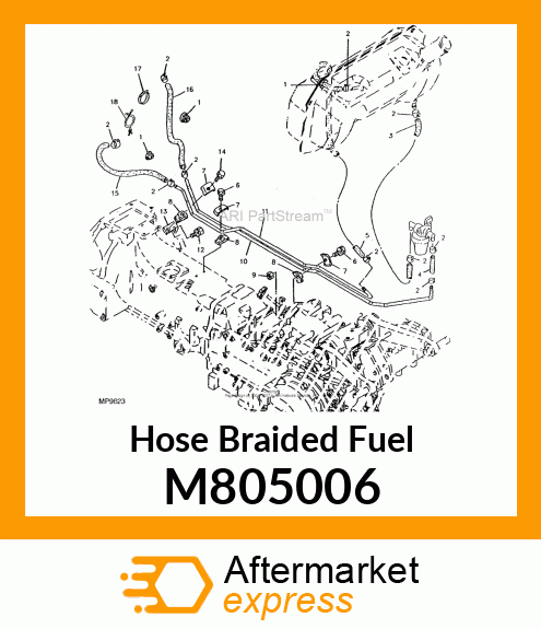 Hose Braided Fuel M805006