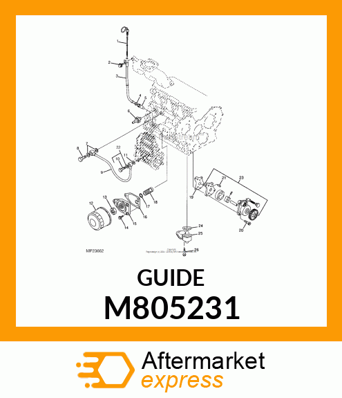 GUIDE, DIPSTICK M805231