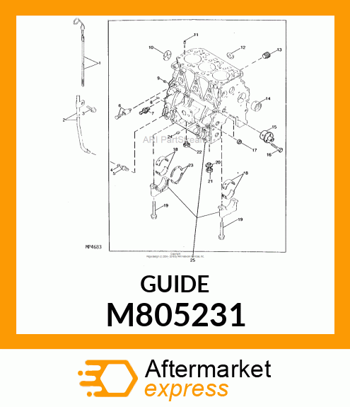 GUIDE, DIPSTICK M805231