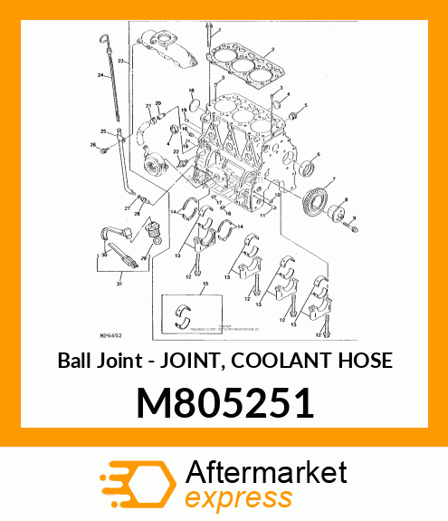 Joint Coolant Hose M805251