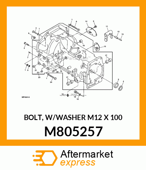 BOLT, W/WASHER M12 X 100 M805257