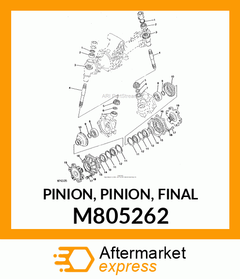 PINION, PINION, FINAL M805262