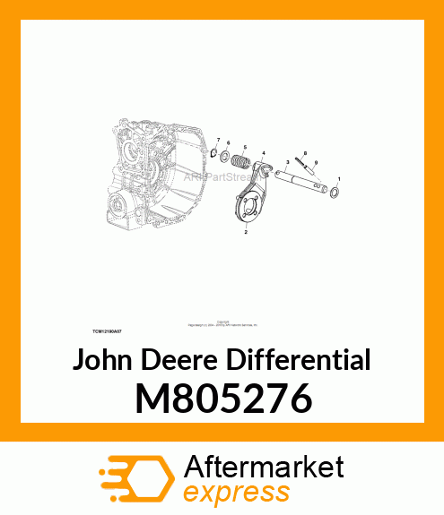 DIFFERENTIAL, DIFF.LOCK SLIDER M805276